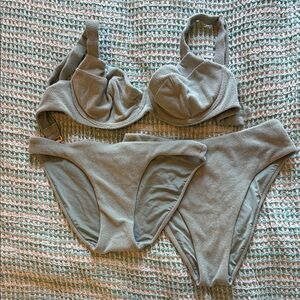 Victoria’s Secret Terrycloth Green Bikini Set